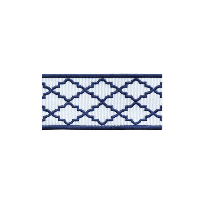 Lee Jofa Moroccan Emb Border Navy Trim Sample TL10186.501.0