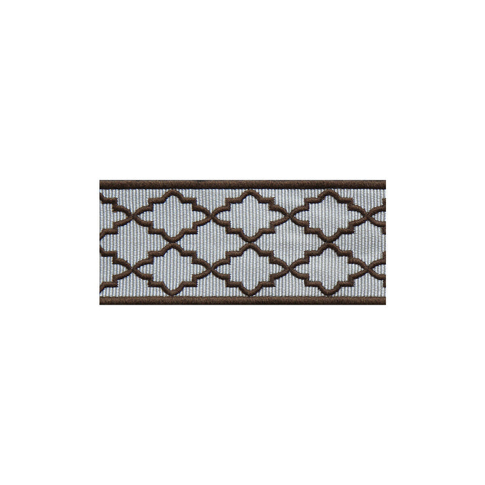 Lee Jofa Moroccan Emb Border Brown Trim Sample TL10186.616.0