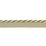 Lee Jofa Strpd Cable Cord Flax & Olivegrn Trim Sample TL10188.1623.0