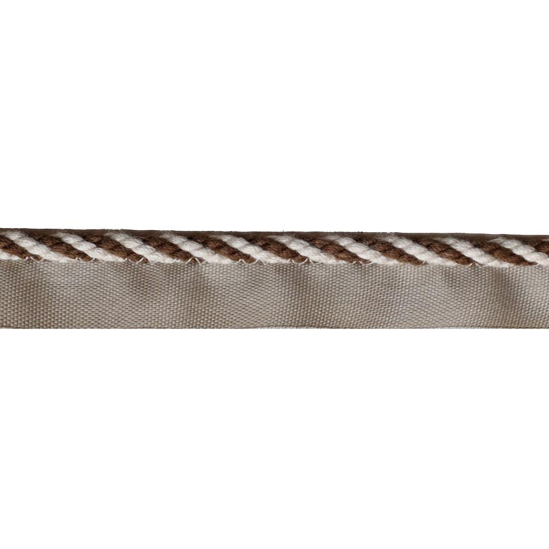 Lee Jofa Strpd Cable Cord Flax & Bronze Trim TL10188.166.0