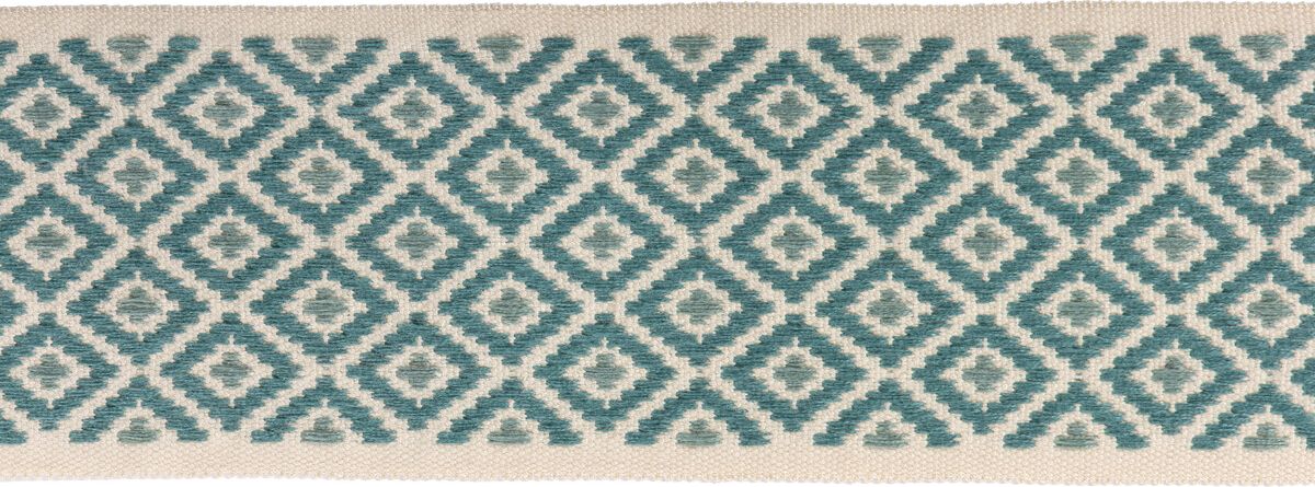 Lee Jofa Hengrave Tape Aqua Trim Sample TL10192.13.0