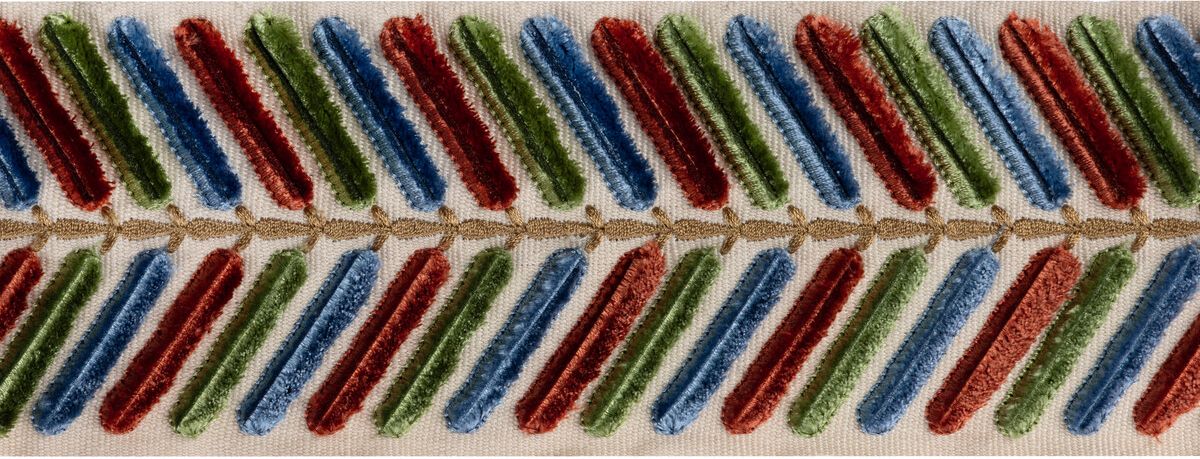 Lee Jofa Wingfield Emb Tape Multi Trim Sample TL10194.319.0