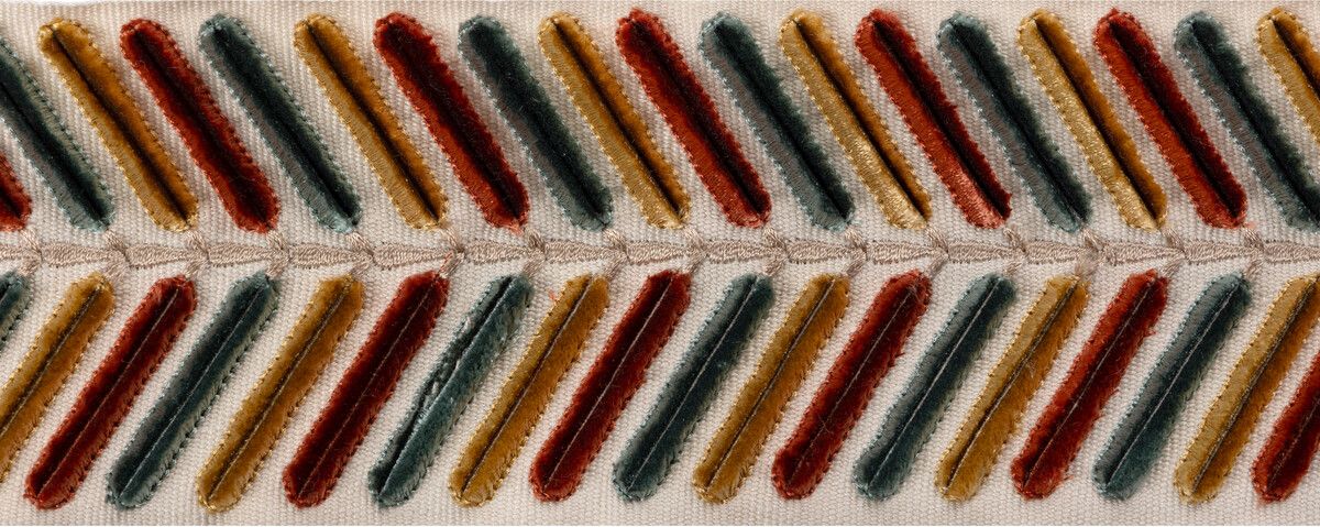 Lee Jofa Wingfield Emb Tape Grove Trim Sample TL10194.354.0