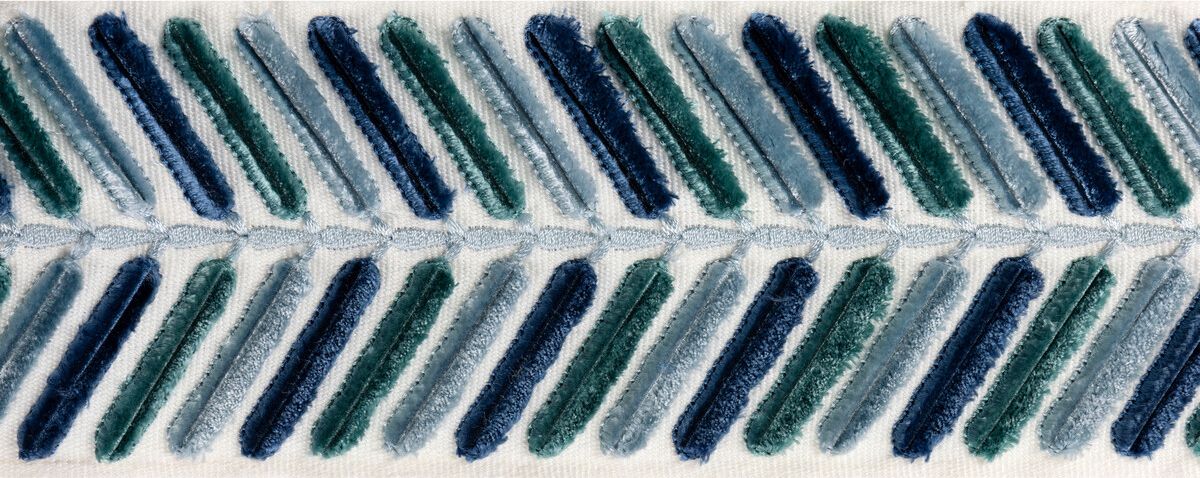 Lee Jofa Wingfield Emb Tape Blue Trim TL10194.535.0