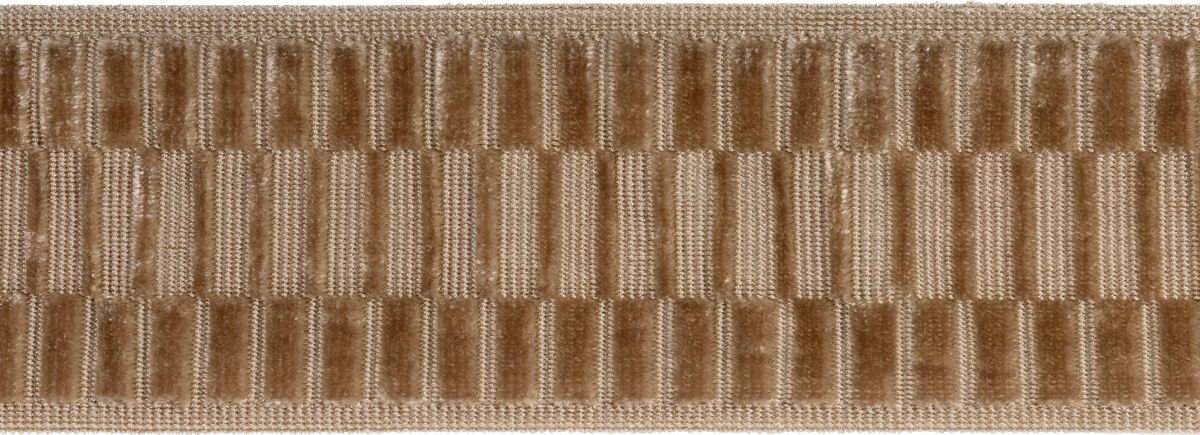 Lee Jofa Elston Velvet Tape Sand Trim Sample TL10195.16.0