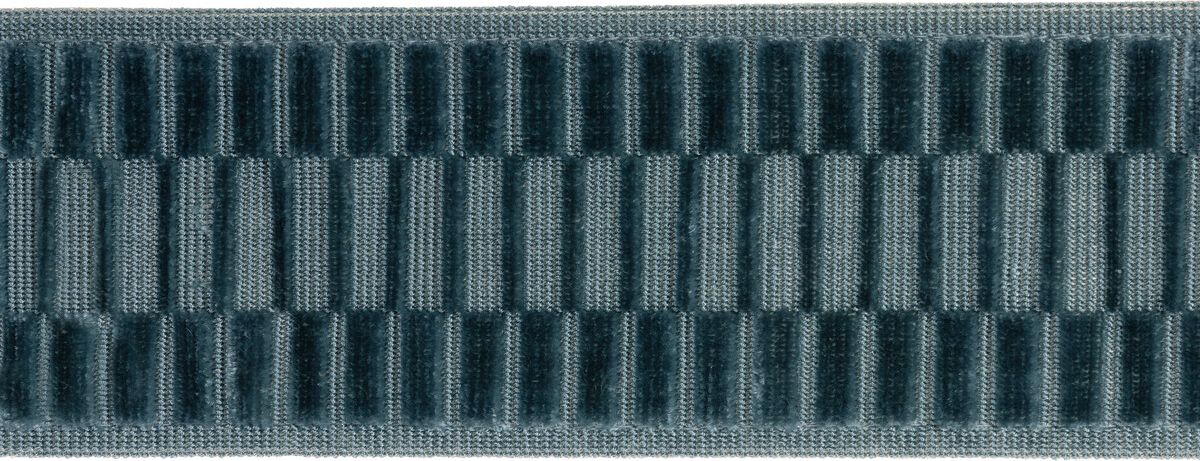 Lee Jofa Elston Velvet Tape Ocean Trim Sample TL10195.5.0