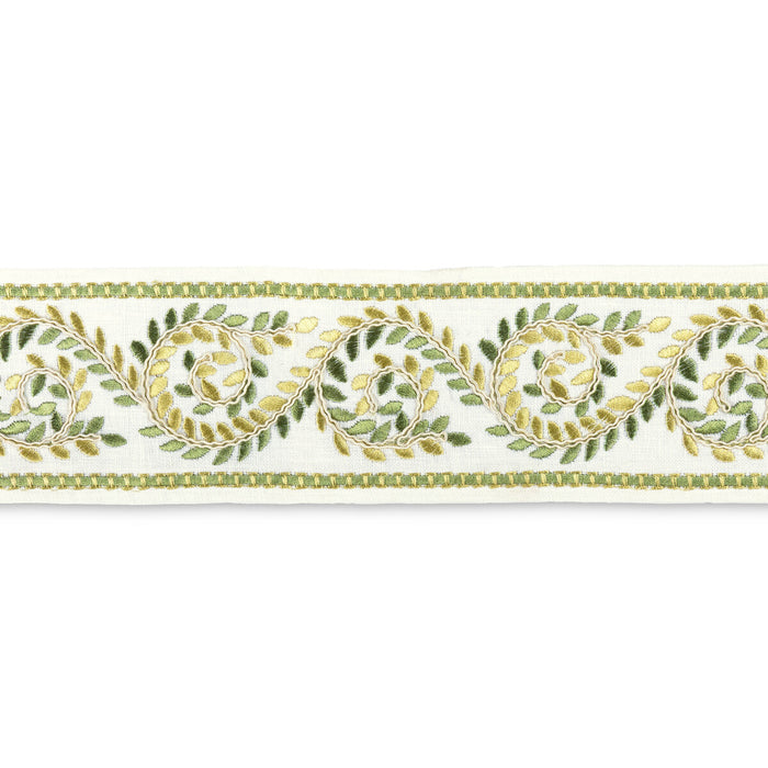 Lee Jofa Langton Emb Tape Green Trim Sample TL10198.330.0