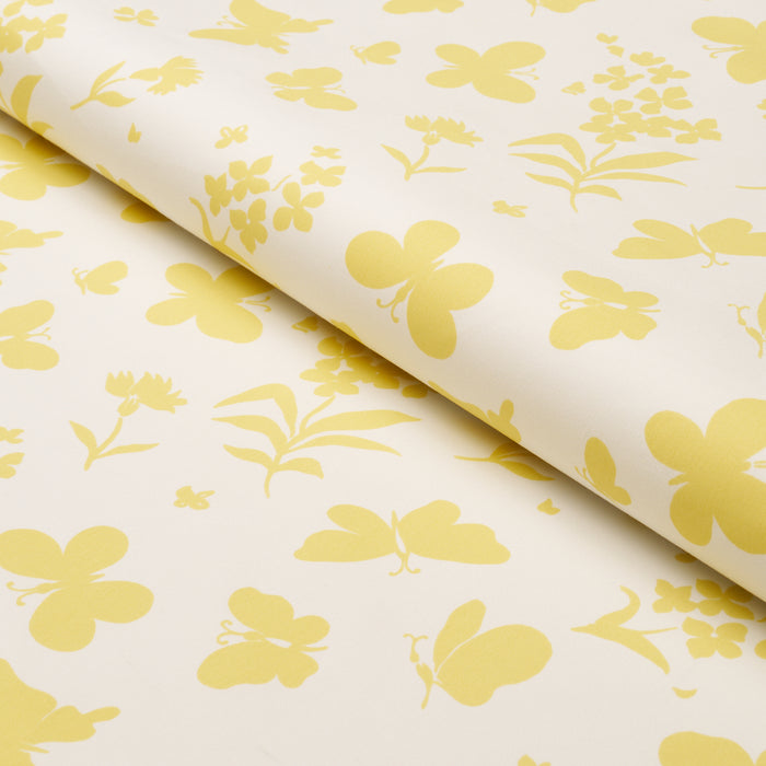 Schumacher Butterflies Buttercup Fabric Sample TL400000