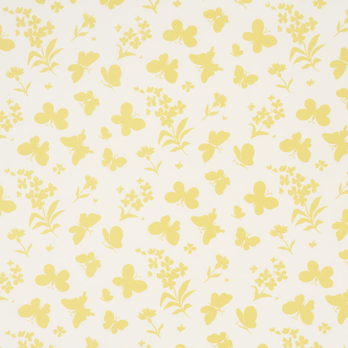 Schumacher Butterflies Buttercup Fabric Sample TL400000