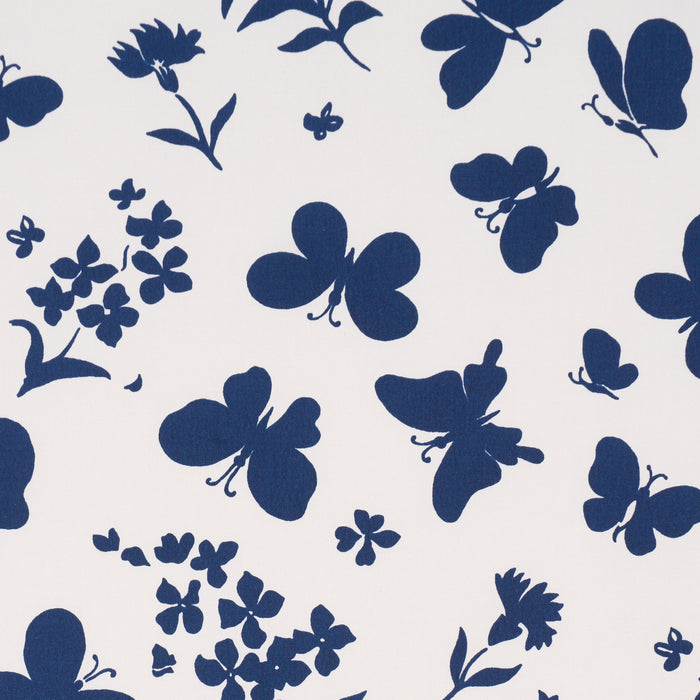 Schumacher Butterflies Navy Fabric TL400002