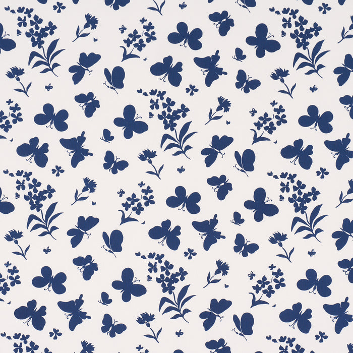 Schumacher Butterflies Navy Fabric TL400002