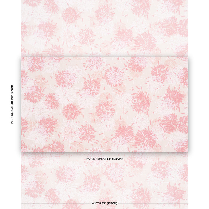 Schumacher Chrysanthemum By Tillett Pinky Fabric TL400010
