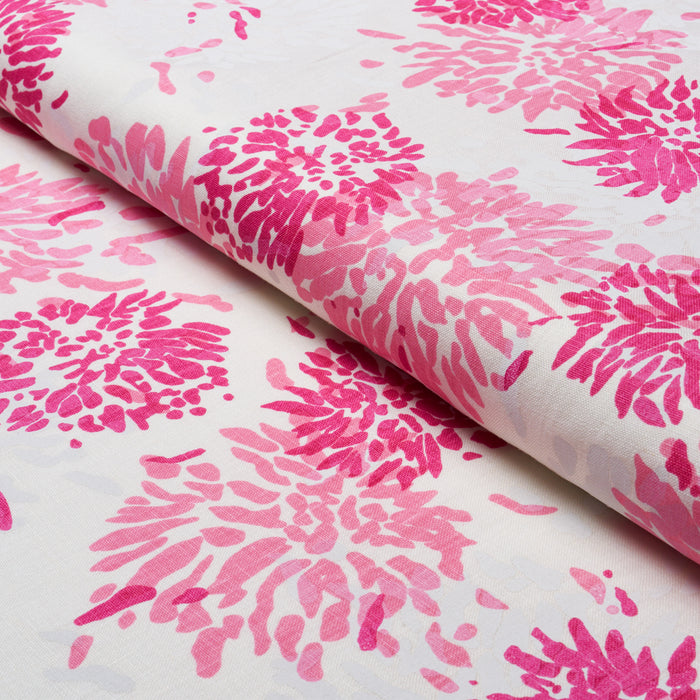 Schumacher Chrysanthemum By Tillett Lipstick Fabric TL400011