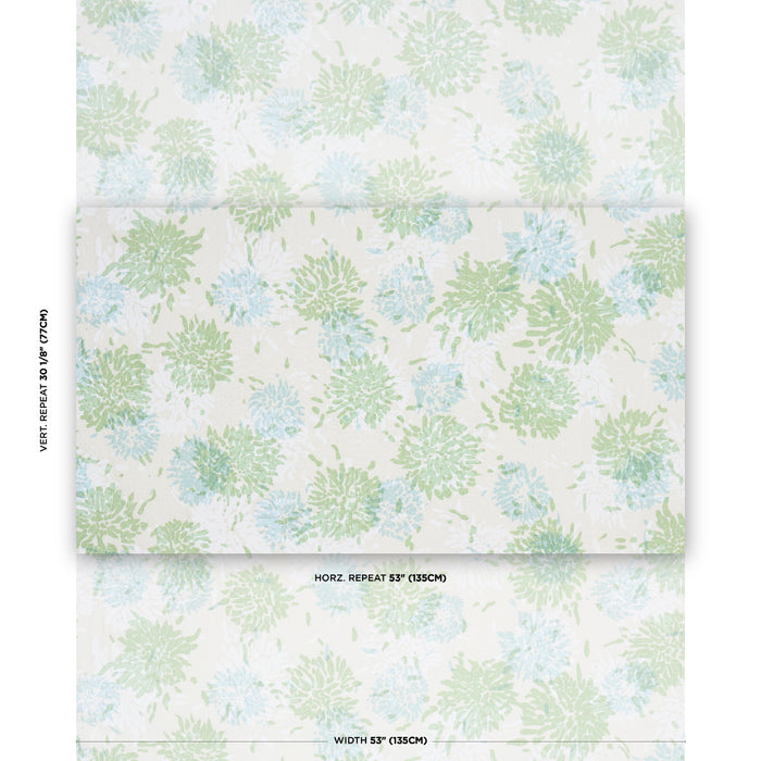 Schumacher Chrysanthemum By Tillett Green & Sky Fabric TL400012