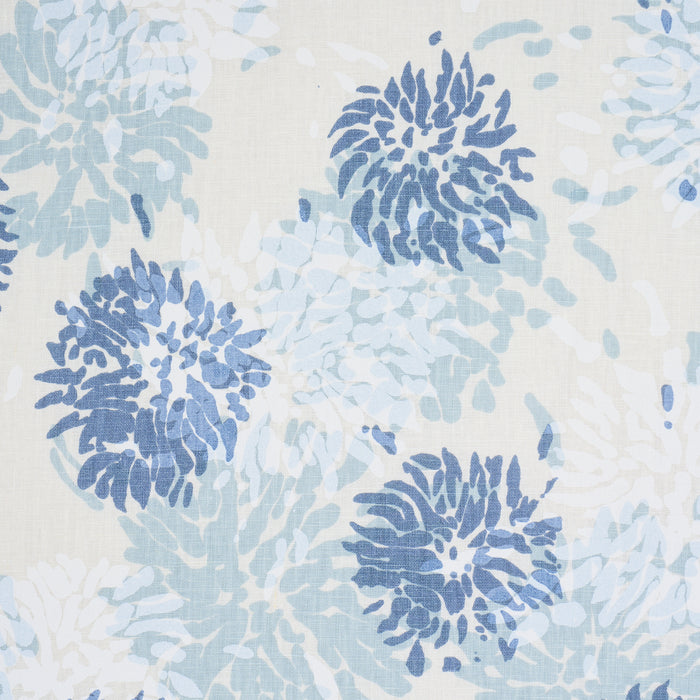 Schumacher Chrysanthemum By Tillett Blues Fabric TL400013
