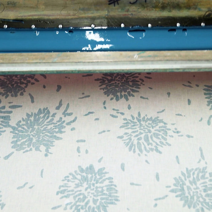 Schumacher Chrysanthemum By Tillett Blues Fabric TL400013