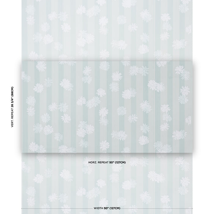 Schumacher Jackie's Daisy Harbor Haze Fabric Sample TL400040