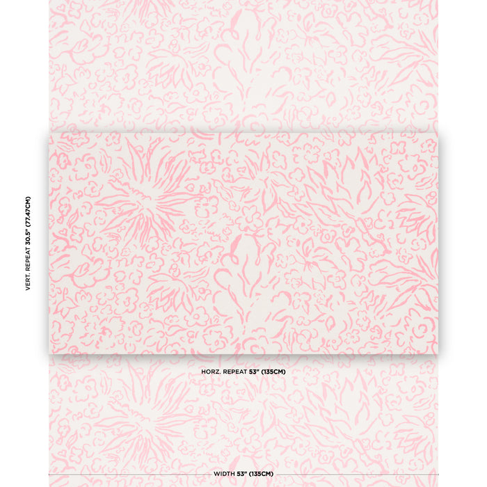 Schumacher Matisse Pink Fabric Sample TL400050