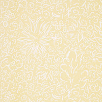 Schumacher Matisse White On Yellow Fabric TL400051
