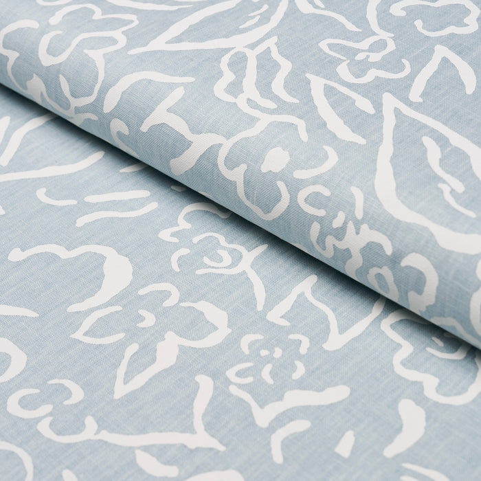 Schumacher Matisse White On Sky Fabric Sample TL400052