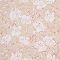 Schumacher Peony Silhouette Red Fabric TL400060