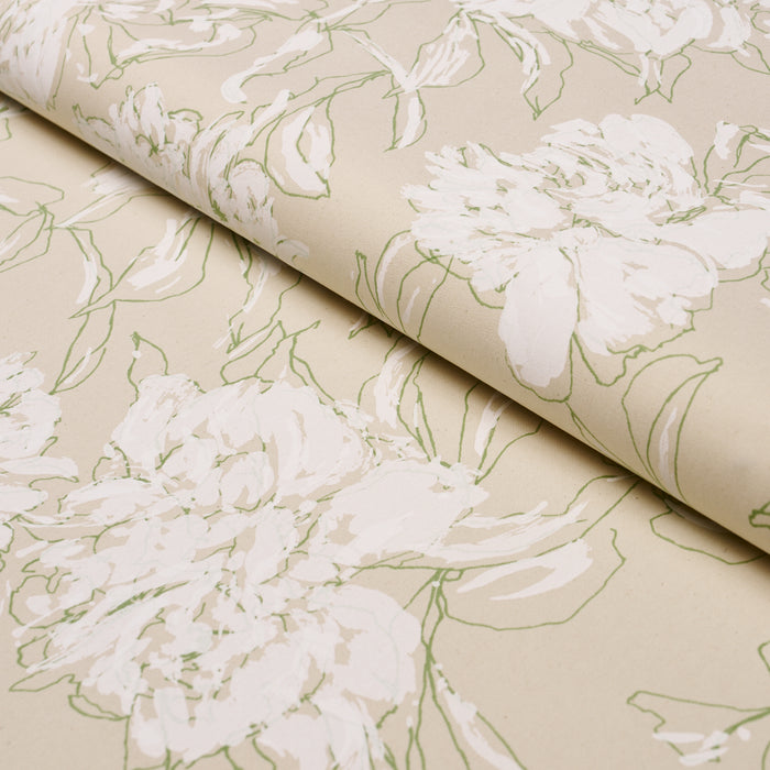 Schumacher Peony Silhouette Leaf Fabric Sample TL400061