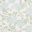 Schumacher Peony Green & Soft Blue Fabric TL400070