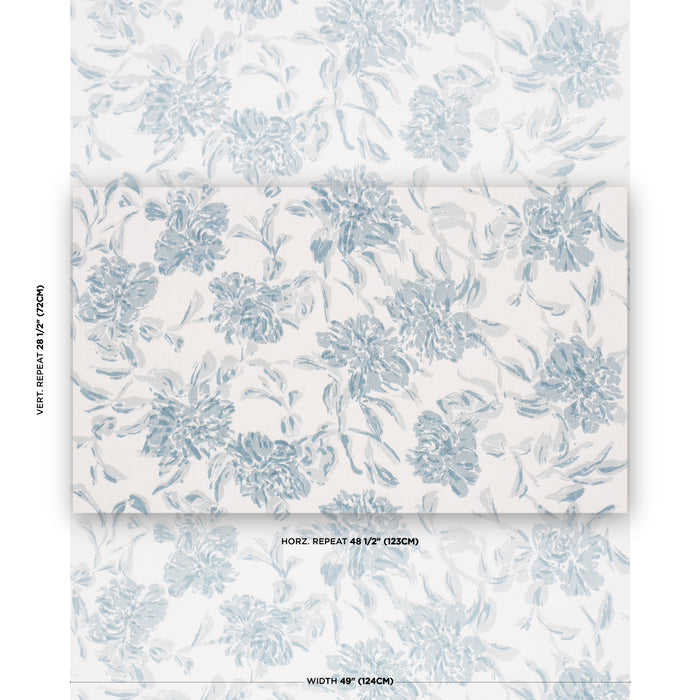 Schumacher Peony Chambray Fabric TL400071