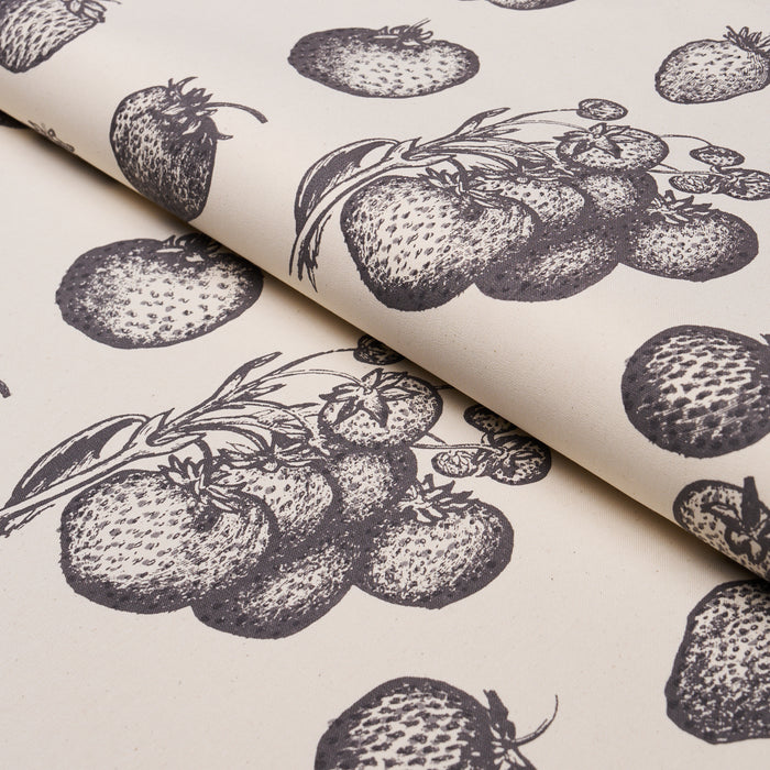 Schumacher Strawberry Fields Graphite Fabric TL400080