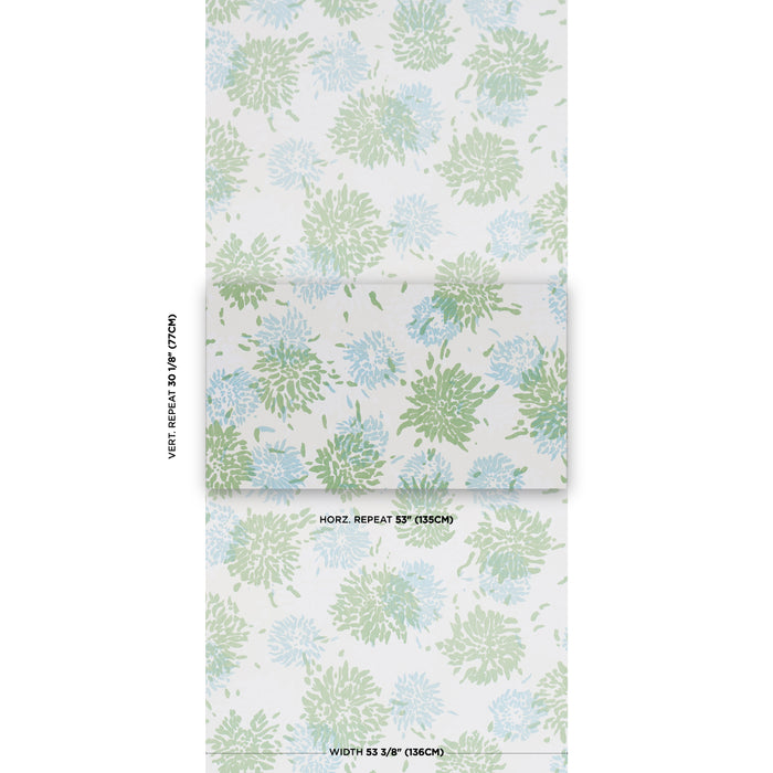Schumacher Chrysanthemum By Tillett Green & Sky Wallpaper TL800000
