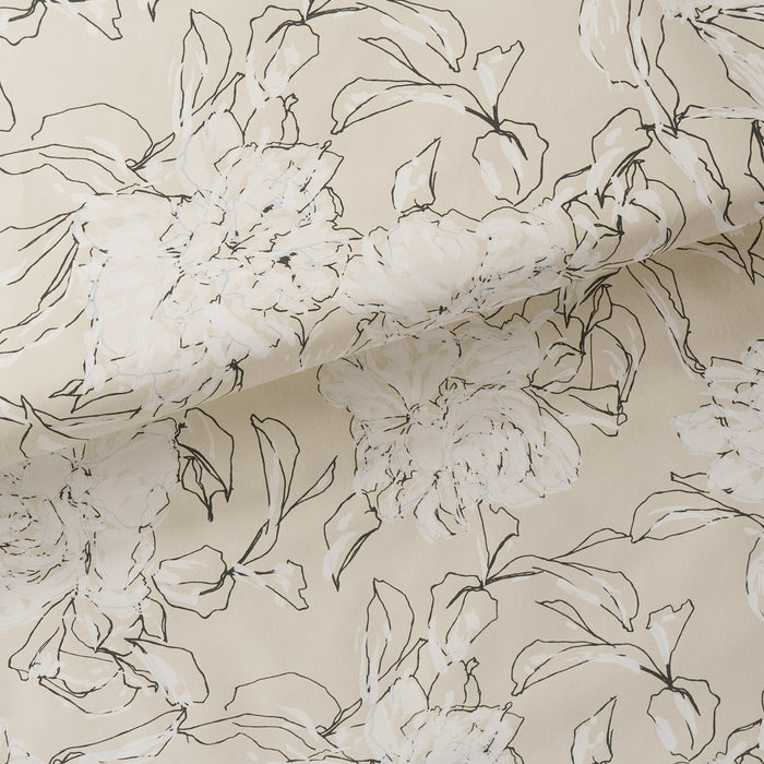 Schumacher Peony Silhouette Graphite Wallpaper TL800011