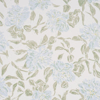 Schumacher Peony Green & Soft Blue Wallpaper TL800020