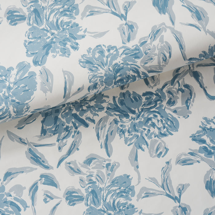Schumacher Peony Chambray Wallpaper TL800021