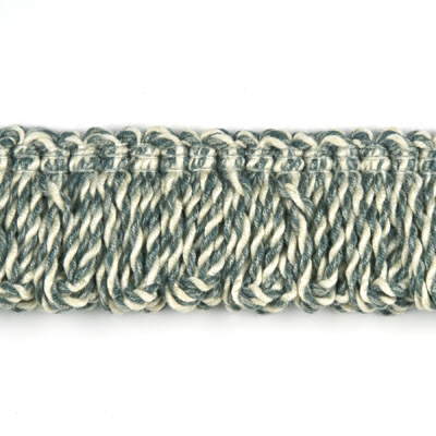 Baker Lifestyle Rope Loop Fringe Aqua Trim Sample TLB85000.2.0