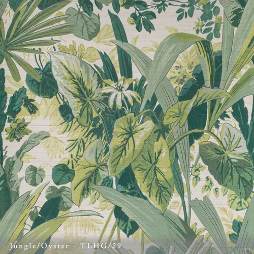 Lisa Fine Tallulah Grasscloth Jungle/Oyster Wallpaper Sample TLHG-29