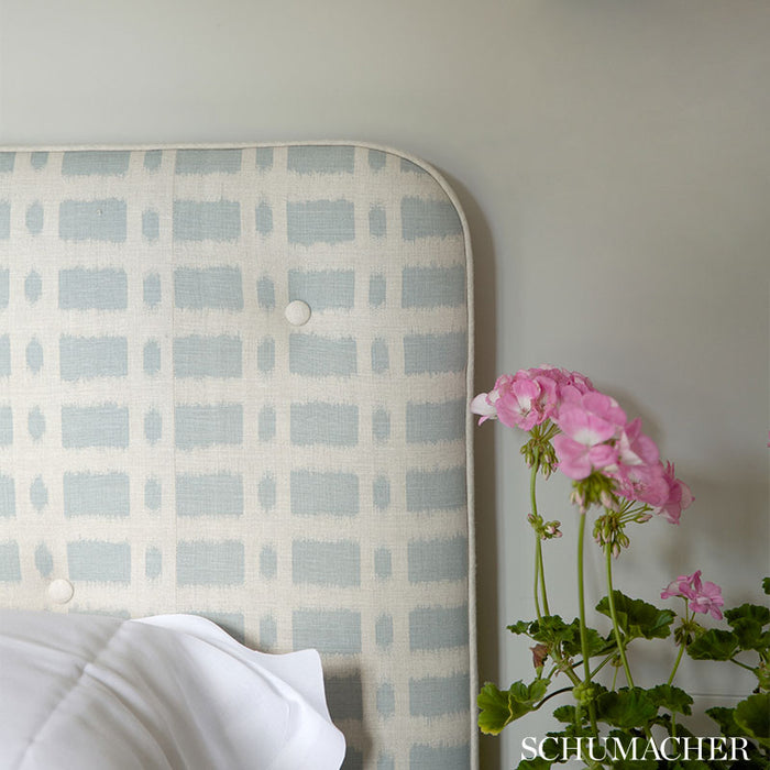 Schumacher Townline Road Aqua Fabric TOWN003