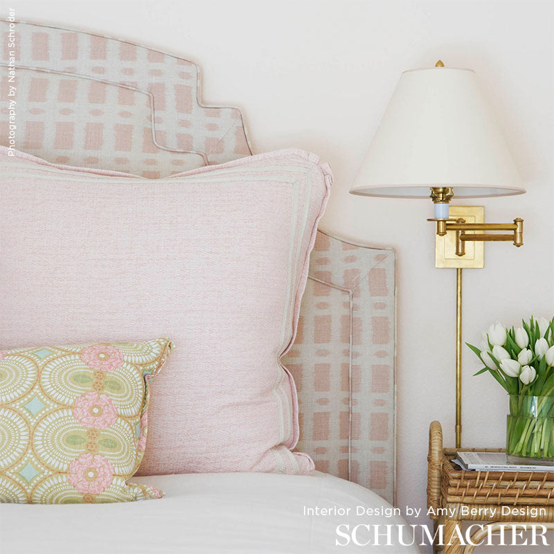 Schumacher Townline Road Pink Fabric TOWN004