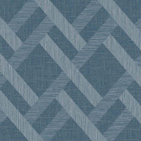 Seabrook Designs Linen Trellis Nautica Wallpaper TS80802