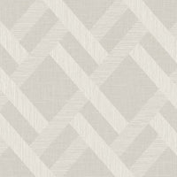 Seabrook Designs Linen Trellis Morning Fog Wallpaper TS80805