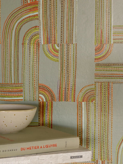 Pierre Frey Baya Feu Wallpaper Sample FP068002