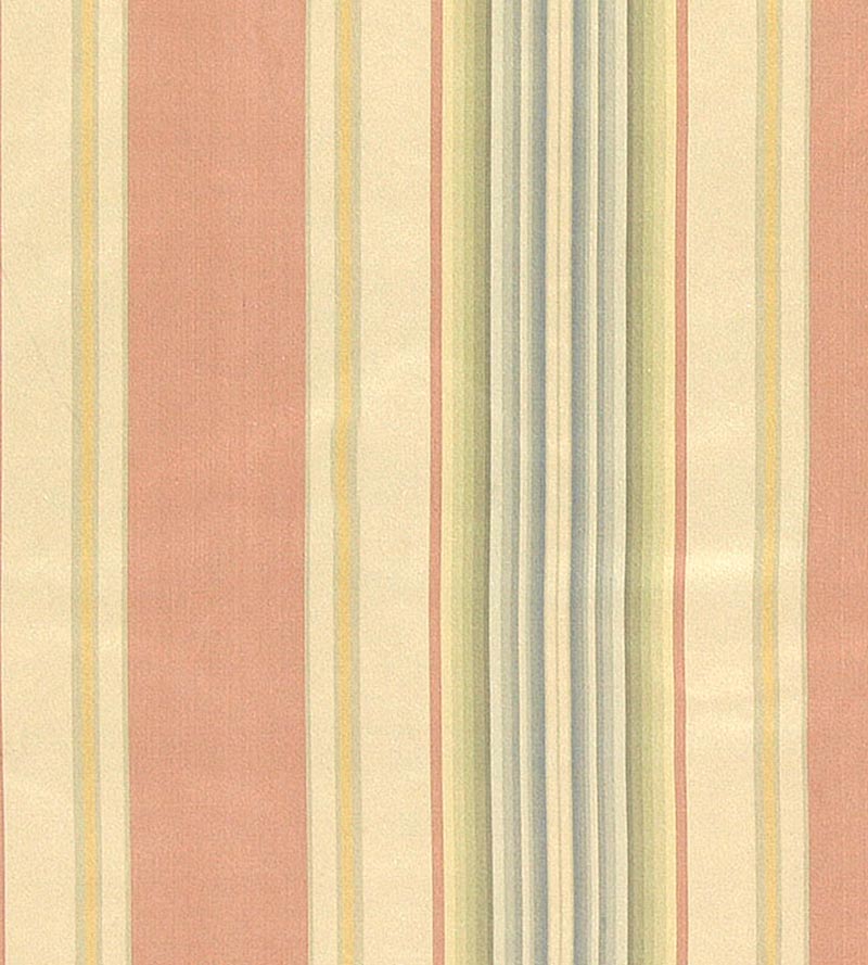 Old World Weavers Austin Stripe Beige, Rose & Blue Fabric TT00250001