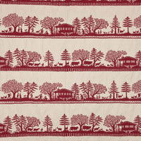 Pierre Frey Salvia Rouge Givre Fabric F2603003