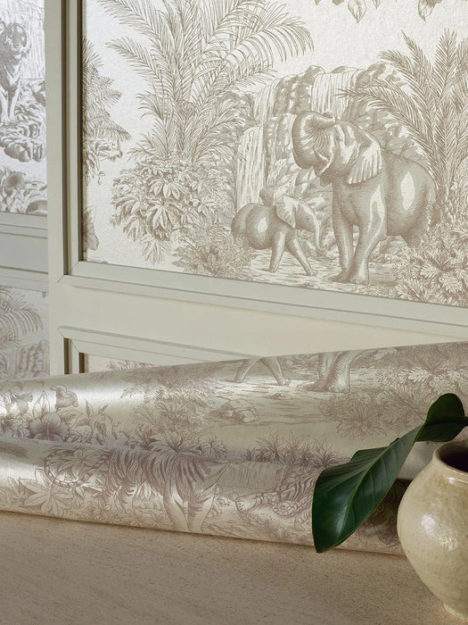 Pierre Frey Le Repos Du Toucan Sable Wallpaper FP238001