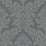 Seabrook Designs Classic Damask Charcoal Wallpaper Sample UK10435