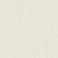 Seabrook Designs Bead Branches Pearl Wallpaper UK11500