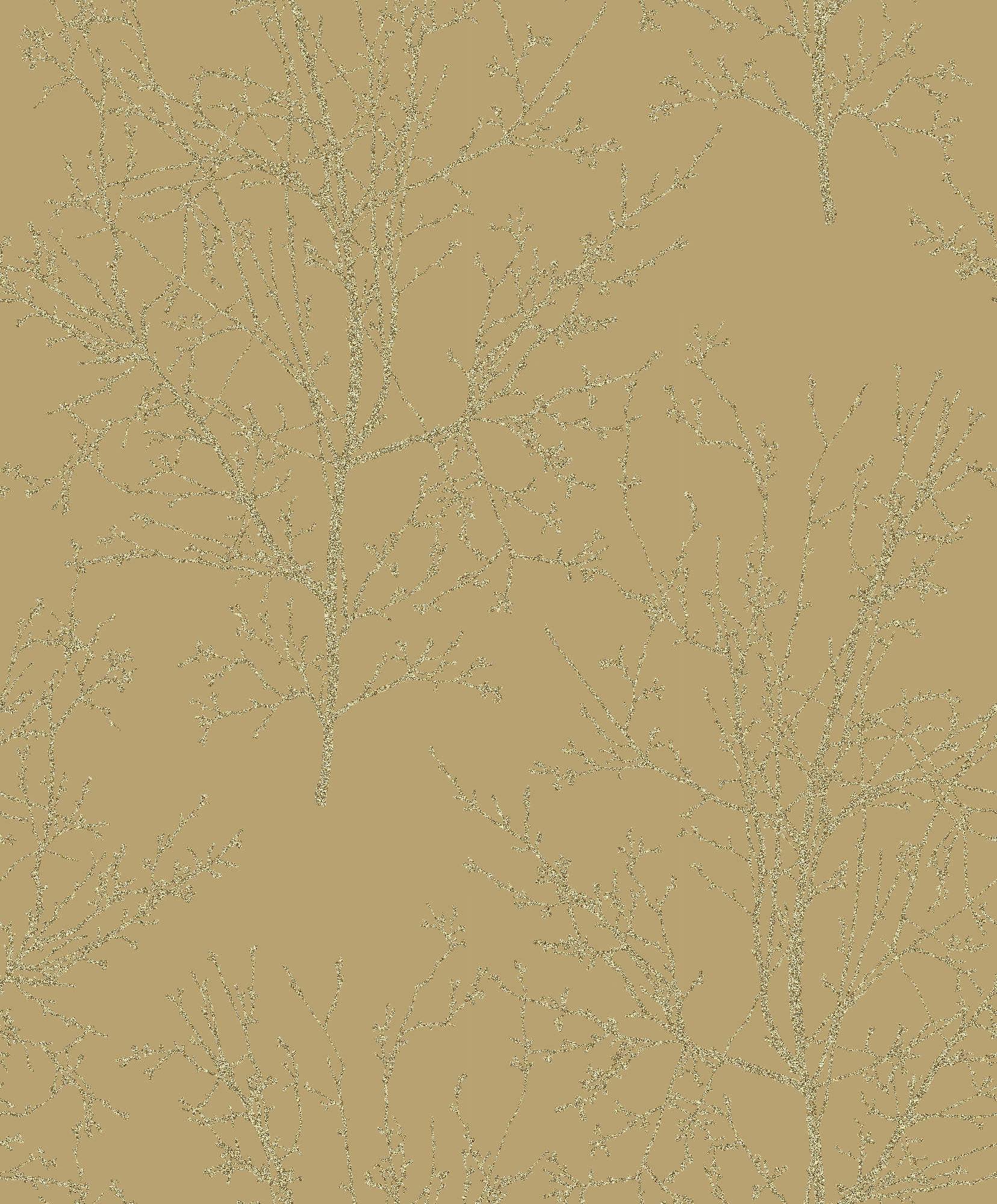 Seabrook Designs Bead Branches Gold Wallpaper UK11503