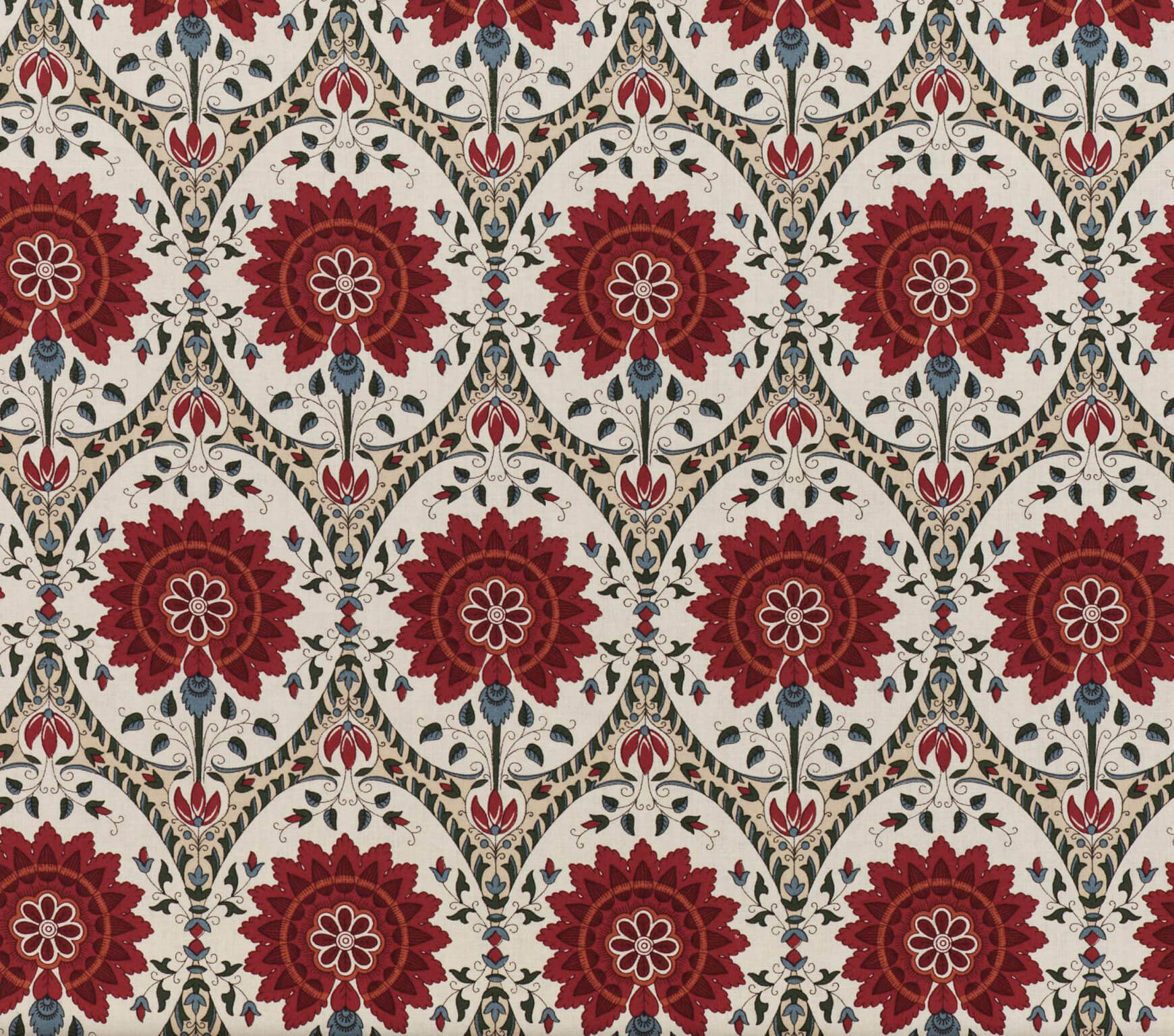 Braquenie Tajmahal Grenat Fabric Sample B1853001