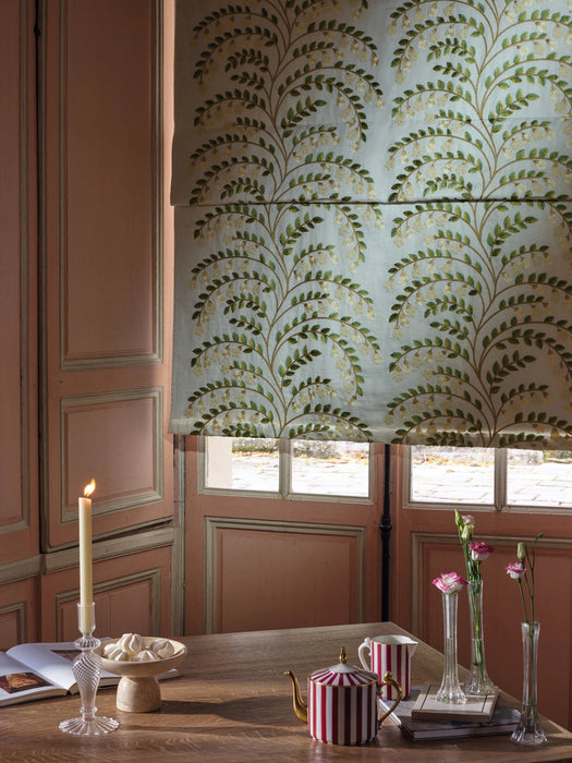 Pierre Frey Jasmine Aqua Fabric Sample F4107002