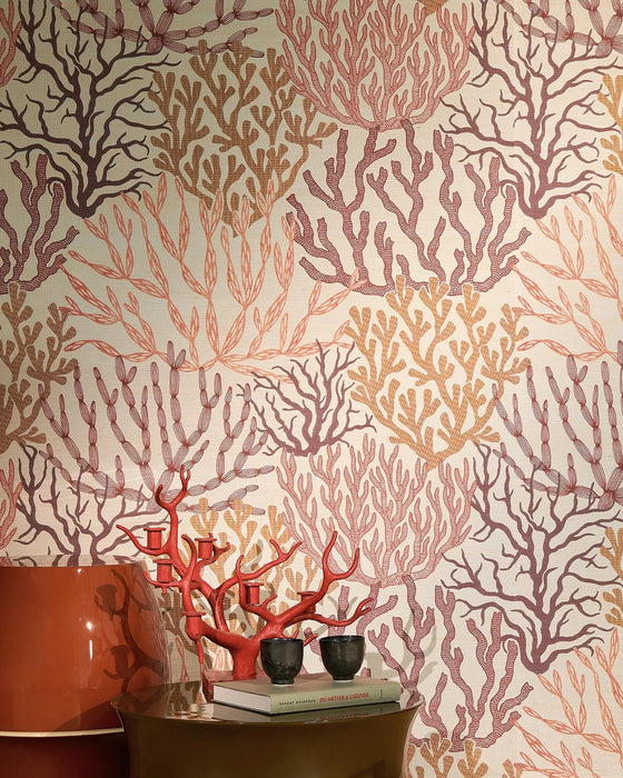 Pierre Frey Acropora Corail Wallpaper Sample FP009001