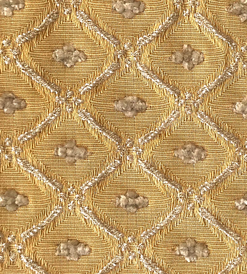 Old World Weavers Jewel Tones Yellow Fabric Sample VG01260005